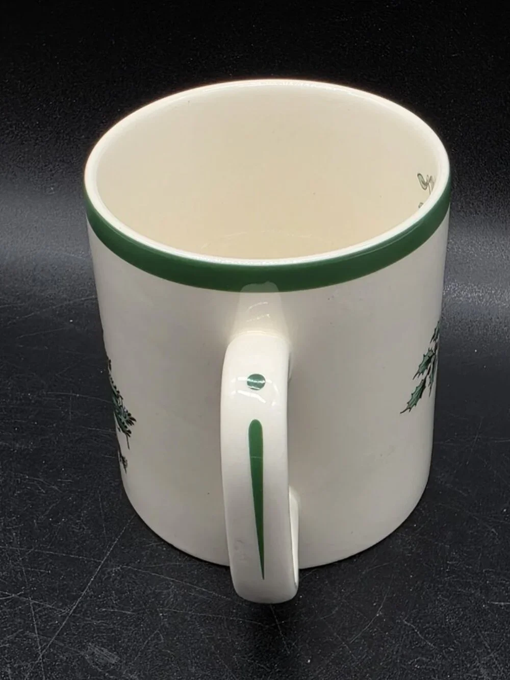 Vintage Spode Christmas Tree Mug Coffee Cup From England Santa Claus Porcelain